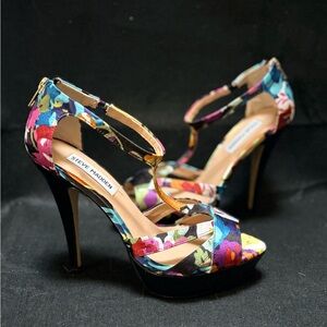 Steve Madden | "Haylow" Floral T-Strap Open-Toe High Heels - Women's 8